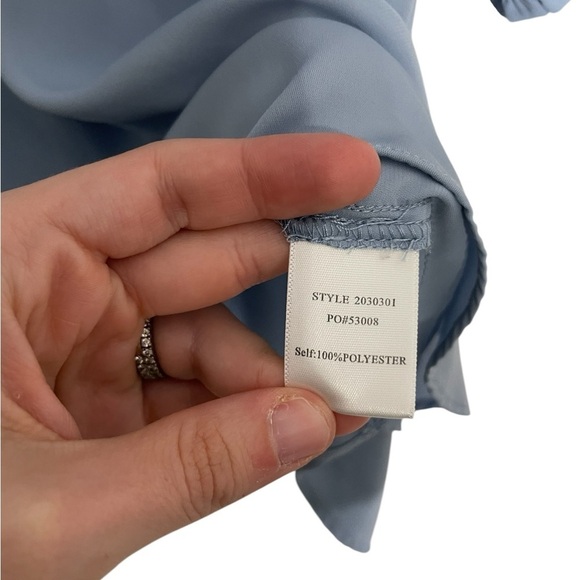 Anthropologie Current Air Light Blue Blouse XS - Picture 2 of 6